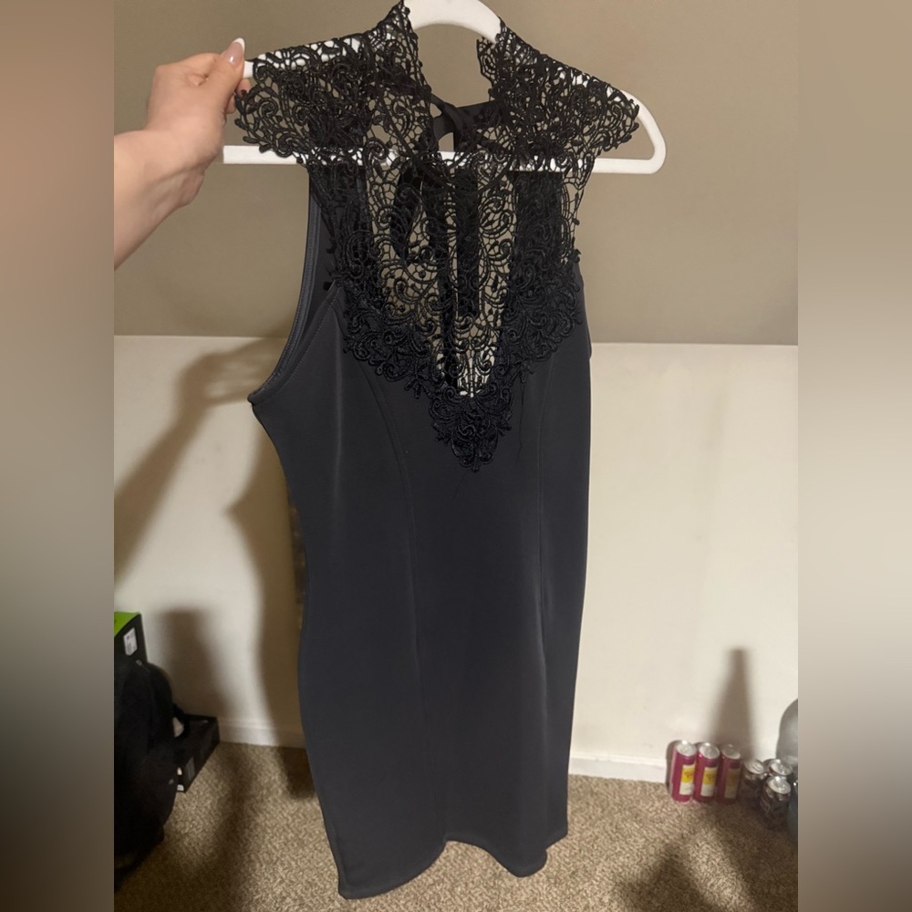 Elegant Black Lace Dress
